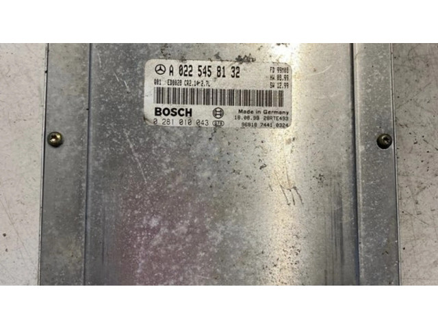 Řídící jednotka A0225458132, 0281010043   Mercedes-Benz E W210 2002