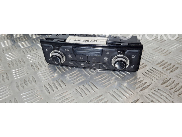 Блок управления климат-контролем 4H0820043L   Audi A8 S8 D4 4H