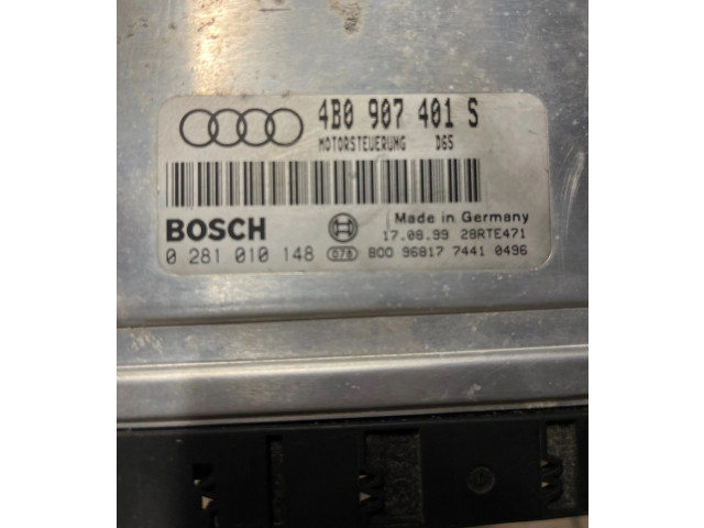 Блок управления двигателя 4B0907401S, 28RTE471   Audi A6 S6 C5 4B