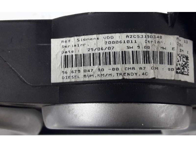 Přístrojová deska  Peugeot 207 2006 6103EC, 9662904780  