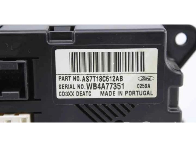 Блок управления климат-контролем AS7T18C612AB, WB4A77351   Ford S-MAX