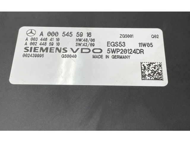 Блок управления коробкой передач A0005455916, A0034464110   Mercedes-Benz C W204