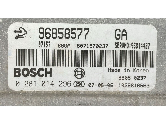 Řídící jednotka 0281014296, 0281014296   Opel Antara 2010