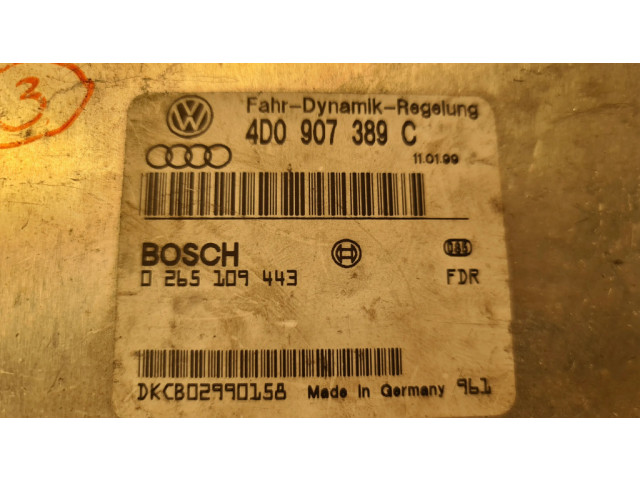 Блок управления коробкой передач 4D0907389C   Audi A8 S8 D2 4D