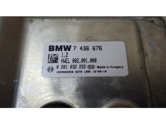 Блок управления двигателя 7436676, 0281032222   BMW X6 F16