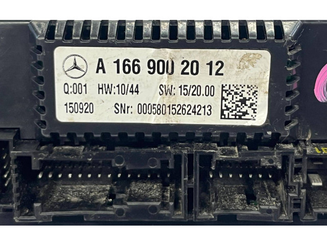 Блок управления климат-контролем A1669002012, 150920   MercedesBenz GLE (W166 - C292)