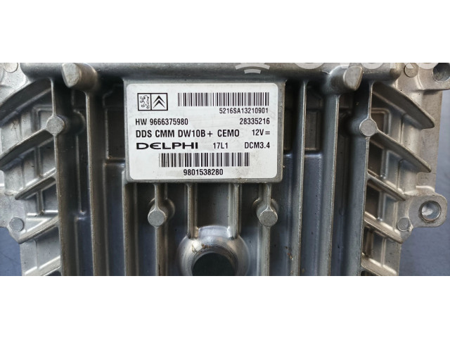 Блок управления двигателем ECU 9666375980, 9666375980   Peugeot  508 RXH  2011 - 2018 года