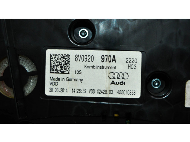 Панель приборов 8V0920970A   Audi A3 S3 8V       