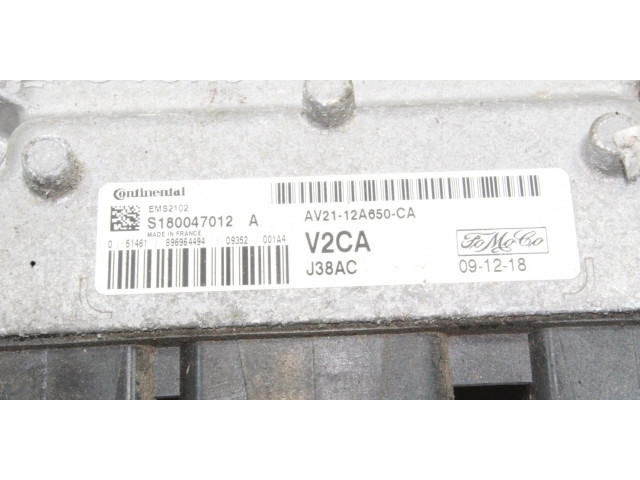 Блок управления двигателя AV2112A650CA, S180047012   Ford Fiesta