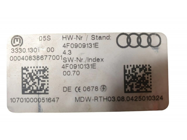 Комплект блоков управления 4F0905852B, 4F0910852   Audi A6 S6 C6 4F