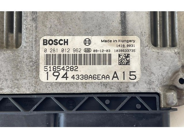 Řídící jednotka 0281012962, 0281012962   Fiat Croma 2008