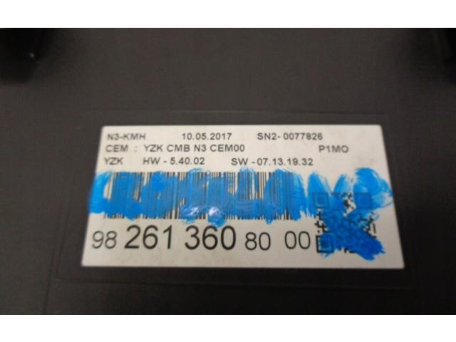 Přístrojová deska  Opel Crossland X 2021 9826136080  