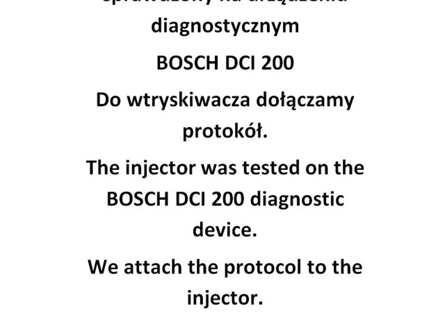 Vstřikovač 0445110613   BMW 2 F45     