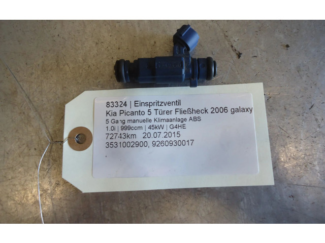 Vstřikovač 3531002900, 3531002900   KIA Picanto    G4HE 