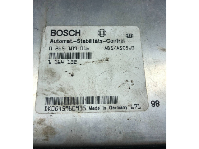 Блок управления АБС 0265109016, 1164132   BMW 5 E39