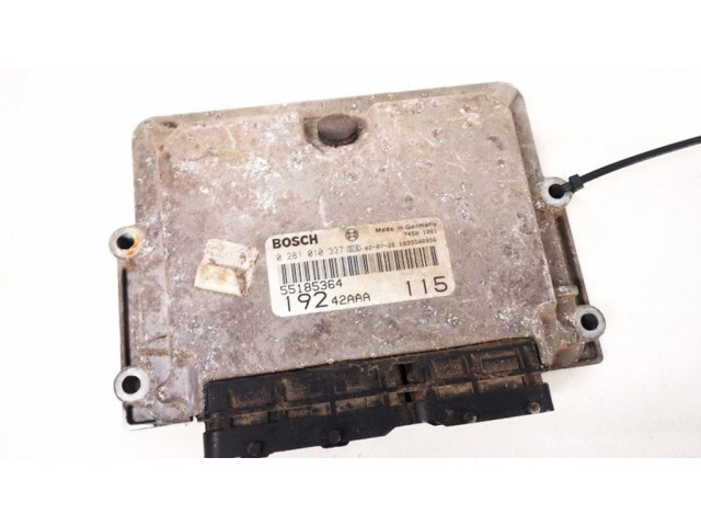 Блок управления двигателя 55185364, 0281010337  19242aaa   Fiat Stilo