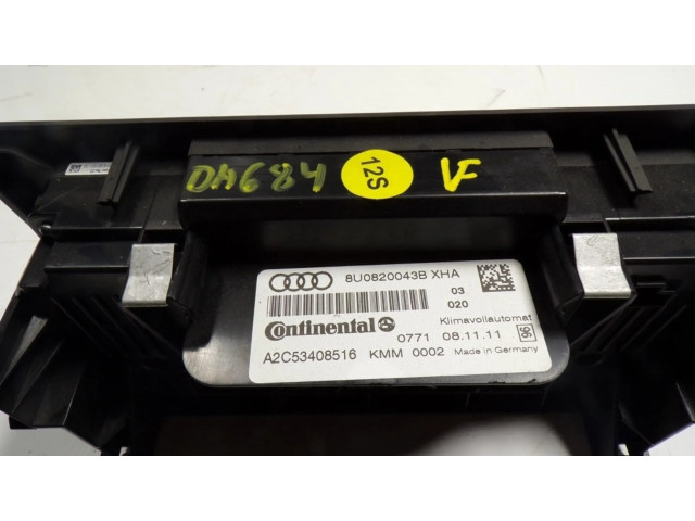 Блок управления климат-контролем 8U0820043BXHA, A2C53408516   Audi Q3 8U