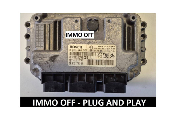Řídící jednotka 9663279680, 9652552380   Citroen C3 Pluriel 2007
