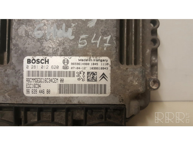 Блок управления двигателя 9663944680, 0281012620   Citroen Berlingo