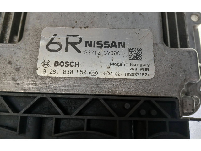 Řídící jednotka 237103VD0C, 0281030850   Nissan Note (E12) 2014