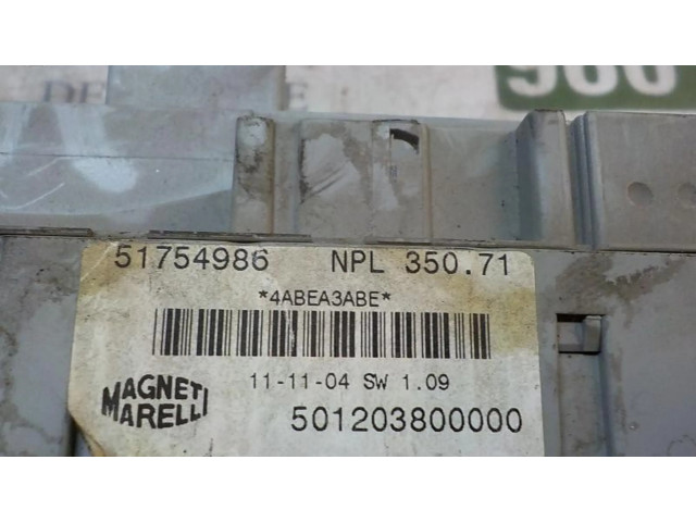 Pojistková skříňka Řídící jednotka BSM 51754987, 51754986   Lancia Musa 2005