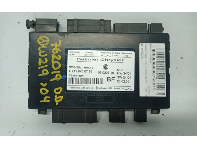 Блок управления климат-контролем A2118700726   Mercedes-Benz CLS C219