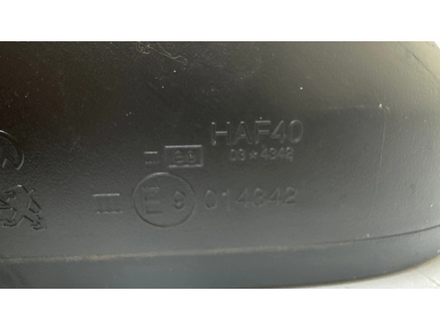 Zpětné zrcátko  levé Peugeot 207 2007  E9014342, HAF40  