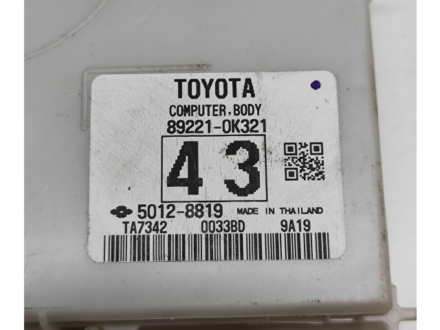 Блок комфорта 892210K321, 50128819   Toyota Hilux (AN120, AN130)   