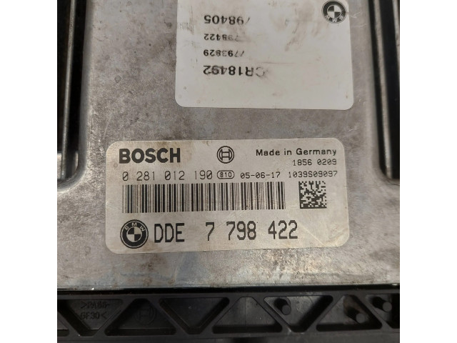 Řídící jednotka 7798422, 1039S09097   BMW 5 E60 E61 2005