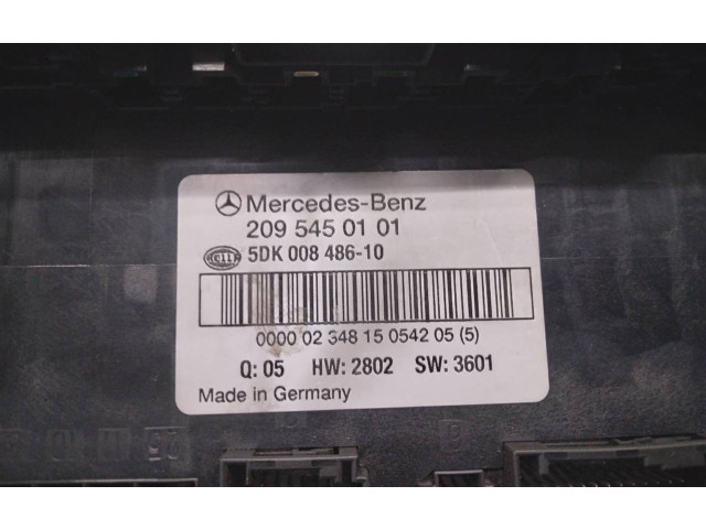 Pojistková skříňka Řídící jednotka BSM 2095450101, 5DK00848610   Mercedes-Benz CLK A209 C209 2003