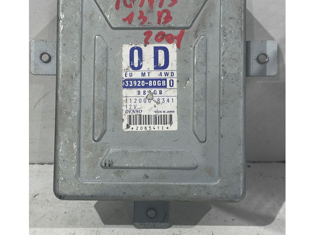 Řídící jednotka 33920-80GB, 33920-80GB   Suzuki Ignis 2001