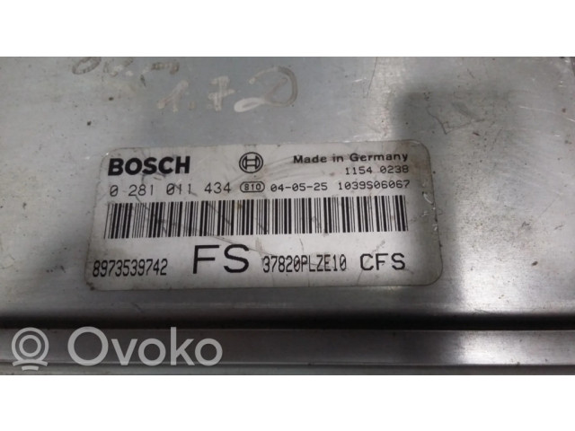 Řídící jednotka 0281011434, 8973539742   Honda Civic 2004