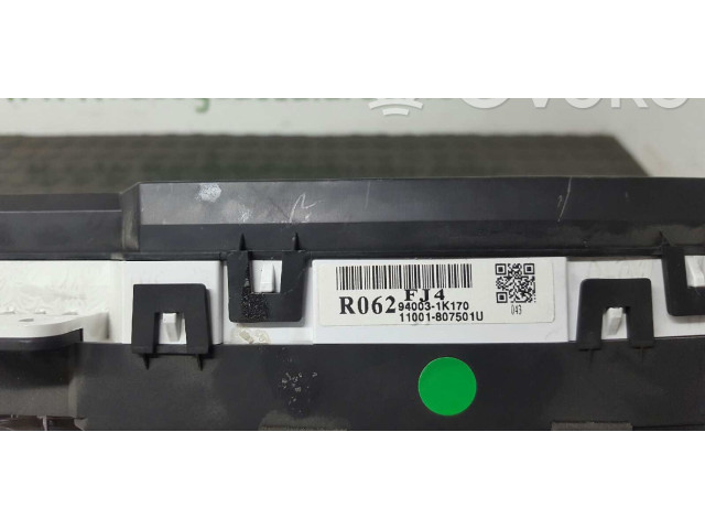 Панель приборов 94003-1K170, 11001-807501U   Hyundai ix20       