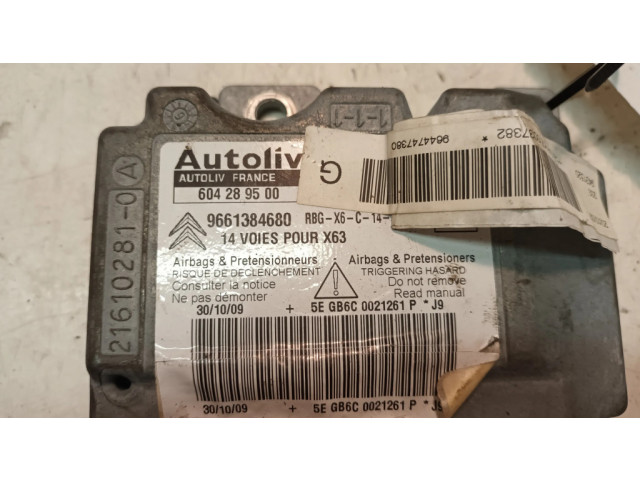 Блок подушек безопасности 9661384680, 604289500   Citroen C6