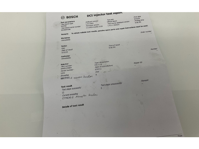 Vstřikovač A6420701387, 6420701387   Mercedes-Benz CLK A209 C209    642.910 