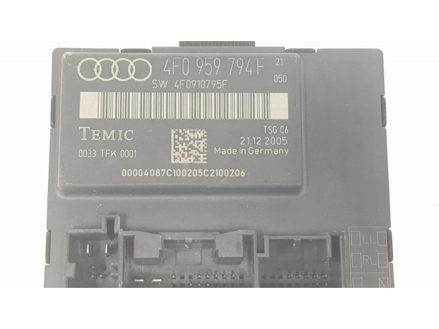 Блок управления 4F0959794F, 4F0959794E   Audi A6 S6 C6 4F