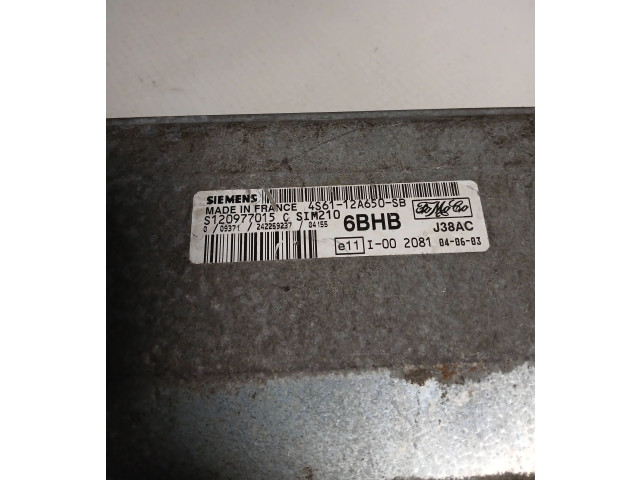Řídící jednotka 4S6112A650SB, S120977015C   Mazda 2 2004