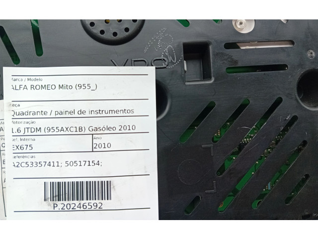 Панель приборов A2C53357411, 50517154   Alfa Romeo Mito       