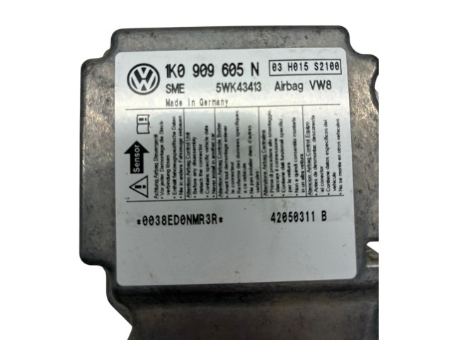 Блок подушек безопасности 1K0909605N, 5WK43413   Volkswagen Golf Plus