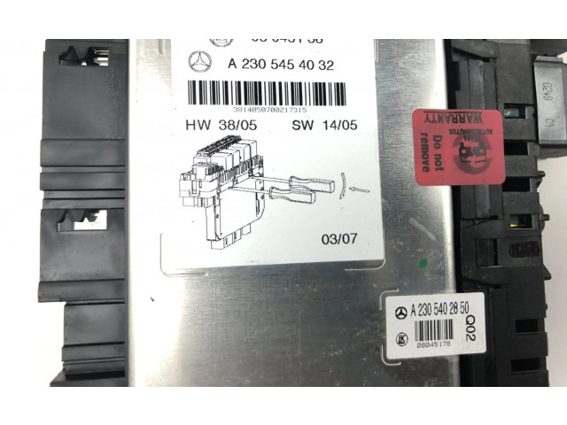   Pojistková skříňka 05045139, A2305454032   Mercedes-Benz SL R230 2007