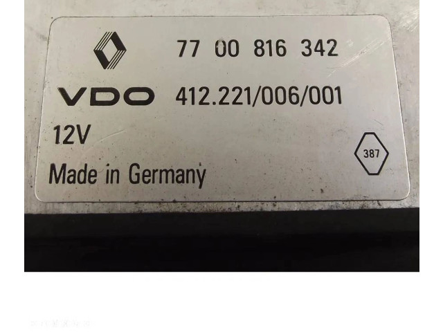 Řídící jednotka 7700816342, 412221006001   Renault Safrane 1993