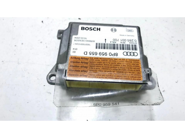 Блок подушек безопасности 8p0959655d, 0285001700   Audi A3 S3 8P