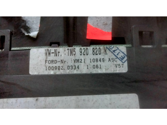 Панель приборов 7M5920820K, 1009020334   Ford Galaxy       