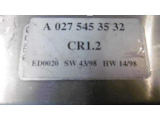 Řídící jednotka A0275453532, A0275453532   Mercedes-Benz A W168 1998