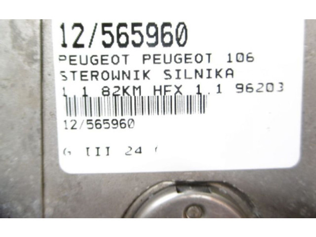 Řídící jednotka 9620398980, 9620398980   Peugeot 106 1999