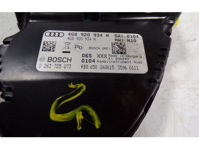 Přístrojová deska  Audi A7 S7 4G 2011 4G8920931E, 4G8920931E  