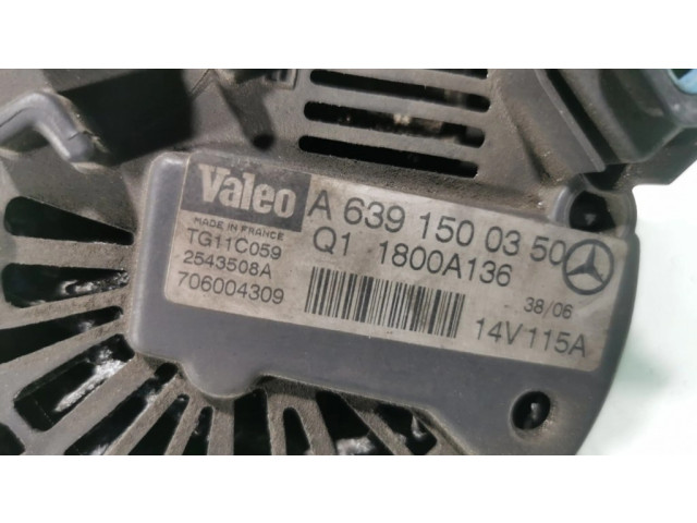 Генератор A6391500350   Mitsubishi Colt 1.5     