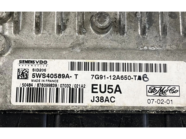 Блок управления двигателя 7G9112A650TB, 7G91-12A650-TB   Ford Galaxy