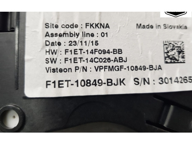 Přístrojová deska  Ford Focus C-MAX 2016 F1ET10849BJK, F1ET10849BJK  