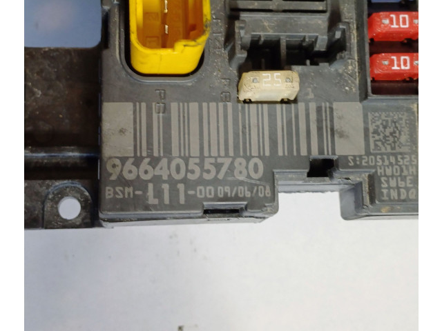Pojistková skříňka Řídící jednotka BSM 9664055780, BSML1100   Peugeot 207 CC 2008